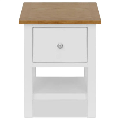 vidaXL Nightstands 2 pcs 14.2’’x11.8’’x18.5’’ Solid Oak Wood - Nightstands