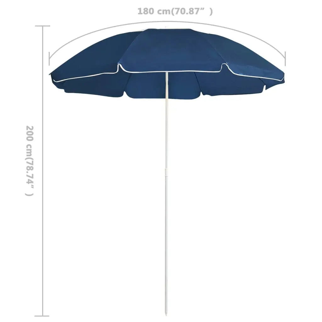 vidaXL Outdoor Parasol with Steel Pole 70.9’’ Sunshade Umbrella Multi Colors - Outdoor Umbrella