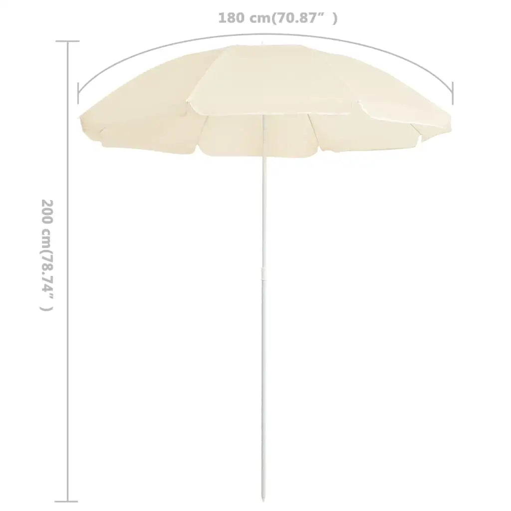 vidaXL Outdoor Parasol with Steel Pole 70.9’’ Sunshade Umbrella Multi Colors - Outdoor Umbrella