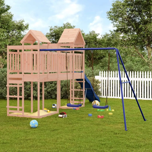 vidaXL Outdoor Playset Solid Wood Douglas - Outdoor Playset