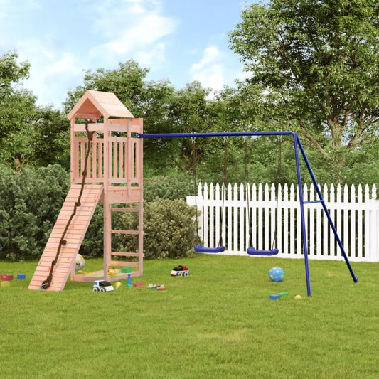 vidaXL Outdoor Playset Solid Wood Douglas - Toys & Games > Outdoor Play Equipment > Swing Sets & Playsets