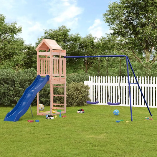 vidaXL Outdoor Playset Solid Wood Douglas - Toys & Games > Outdoor Play Equipment > Swing Sets & Playsets