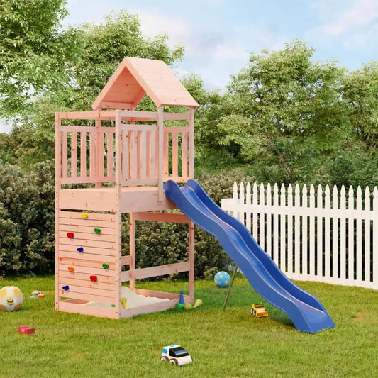 vidaXL Outdoor Playset Solid Wood Douglas - Toys & Games > Outdoor Play Equipment > Swing Sets & Playsets