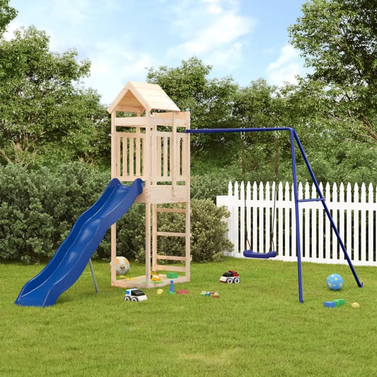 vidaXL Outdoor Playset Solid Wood Pine - Playset