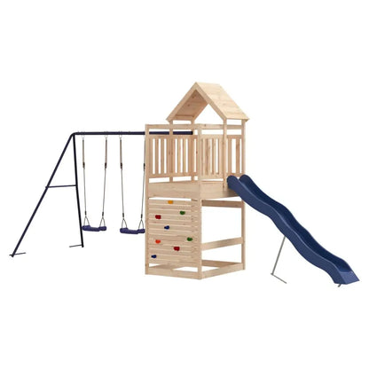 vidaXL Outdoor Playset Solid Wood Pine - Toys & Games > Outdoor Play Equipment > Swing Sets & Playsets