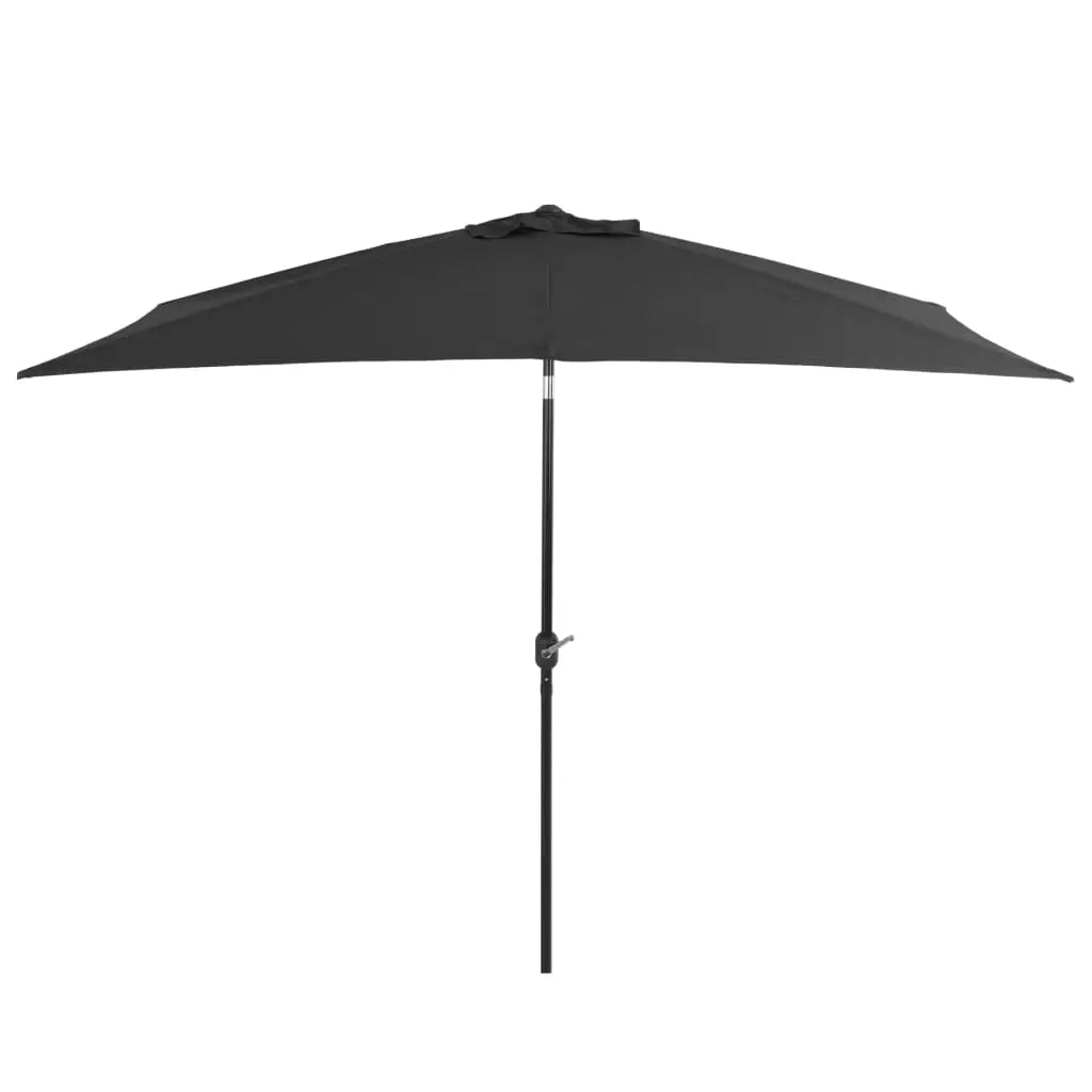 vidaXL Outdoor Umbrella Parasol Patio Sunshade Tilting System Sun Shelter - Outdoor Umbrella