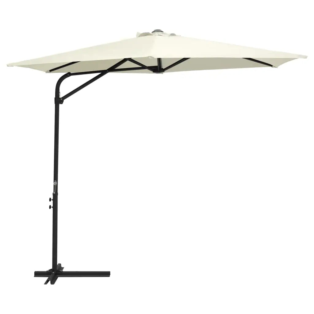 vidaXL Outdoor Umbrella Parasol with Cross Base Patio Sunshade Sun Shelter - Outdoor Umbrella