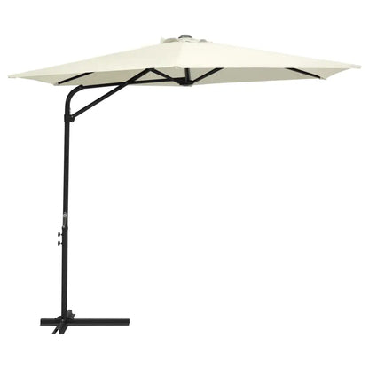vidaXL Outdoor Umbrella Parasol with Cross Base Patio Sunshade Sun Shelter - Outdoor Umbrella