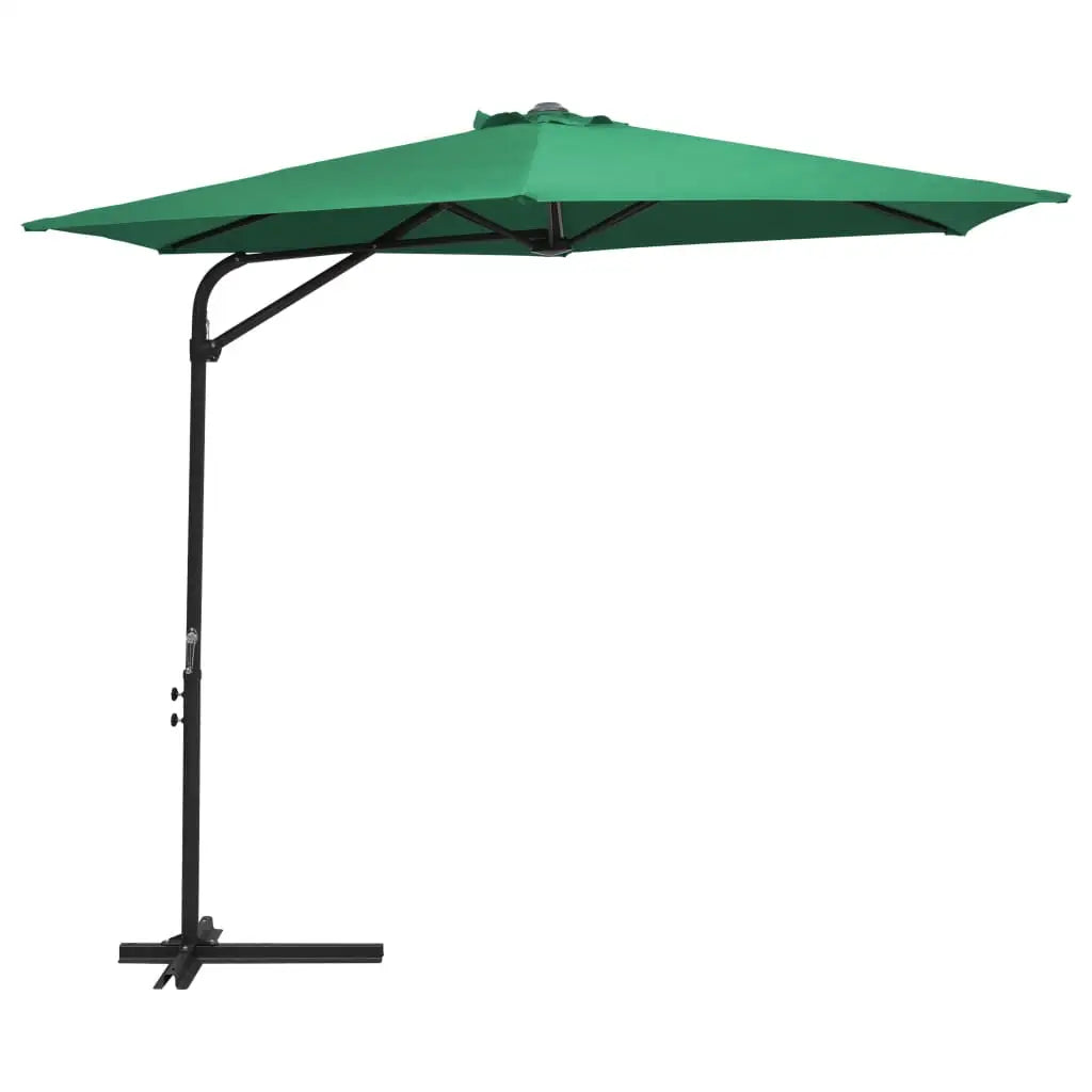 vidaXL Outdoor Umbrella Parasol with Cross Base Patio Sunshade Sun Shelter - Outdoor Umbrella