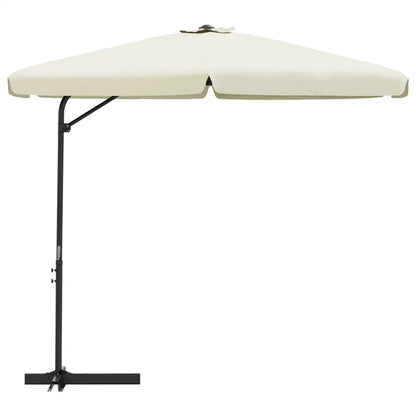 vidaXL Outdoor Umbrella Parasol with Cross Base Patio Sunshade Sun Shelter - Outdoor Umbrella