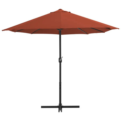 vidaXL Outdoor Umbrella Parasol with Double Top Sunshade Shelter Aluminum - Outdoor Umbrella