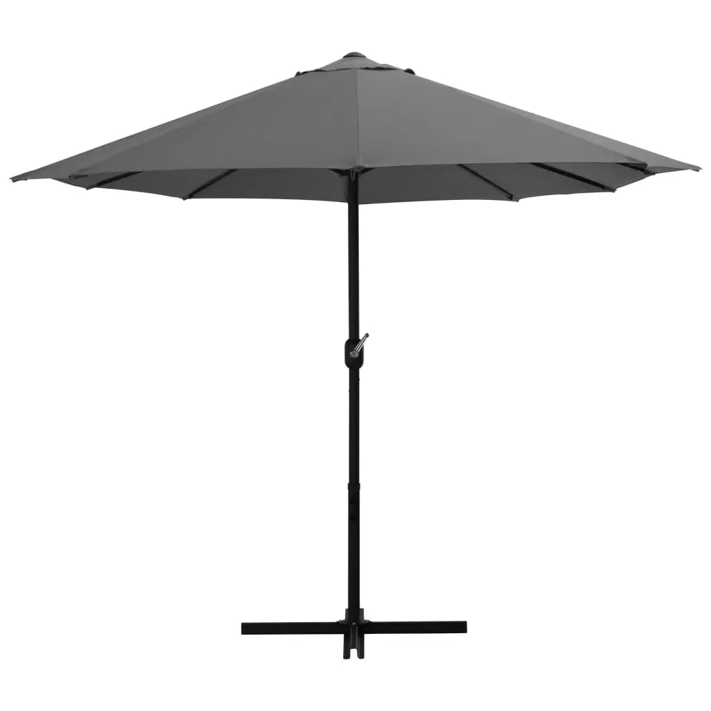 vidaXL Outdoor Umbrella Parasol with Double Top Sunshade Shelter Aluminum - Outdoor Umbrella