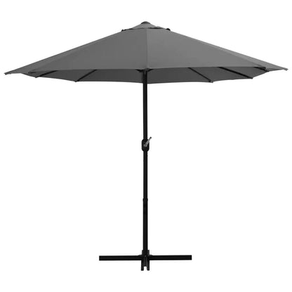 vidaXL Outdoor Umbrella Parasol with Double Top Sunshade Shelter Aluminum - Outdoor Umbrella