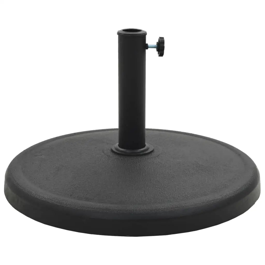vidaXL Parasol Base Round Polyresin 41.9 lb Black - Umbrella Base