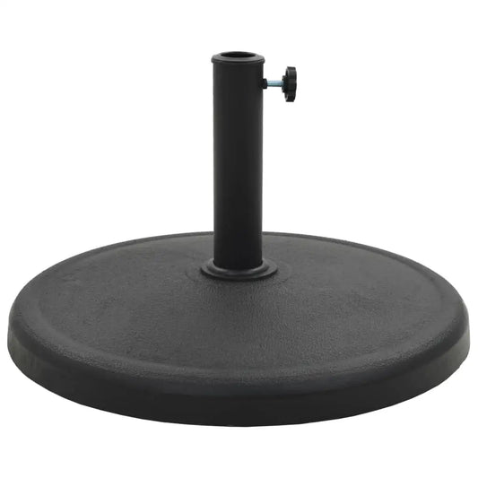vidaXL Parasol Base Round Polyresin 41.9 lb Black - Umbrella Base