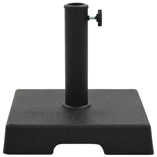 vidaXL Parasol Base Square Polyresin 17.6 lb Black - Umbrella Base