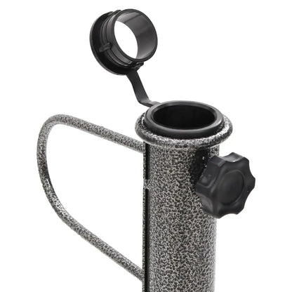 vidaXL Parasol Stands with Spikes 2 pcs 7.5’’x16.5’’ Galvanized Steel - Umbrella Stand