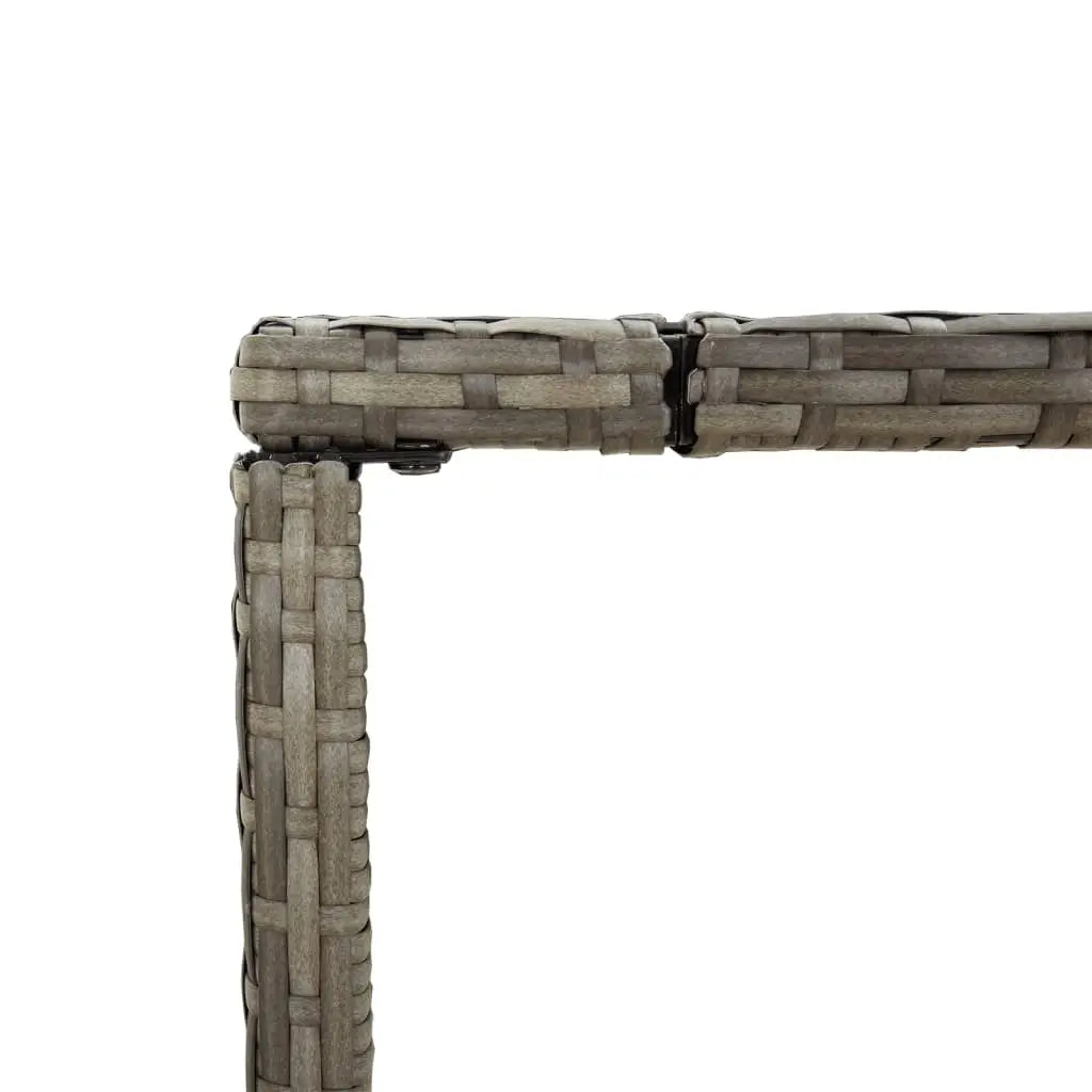 vidaXL Patio Bar Set Outdoor Wicker Table and Stool with Cushions Poly Rattan - Bar Set