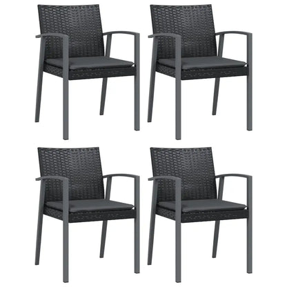 vidaXL Patio Chair Outdoor Seat with Cushions Patio Furniture Poly Rattan - Patio Chair