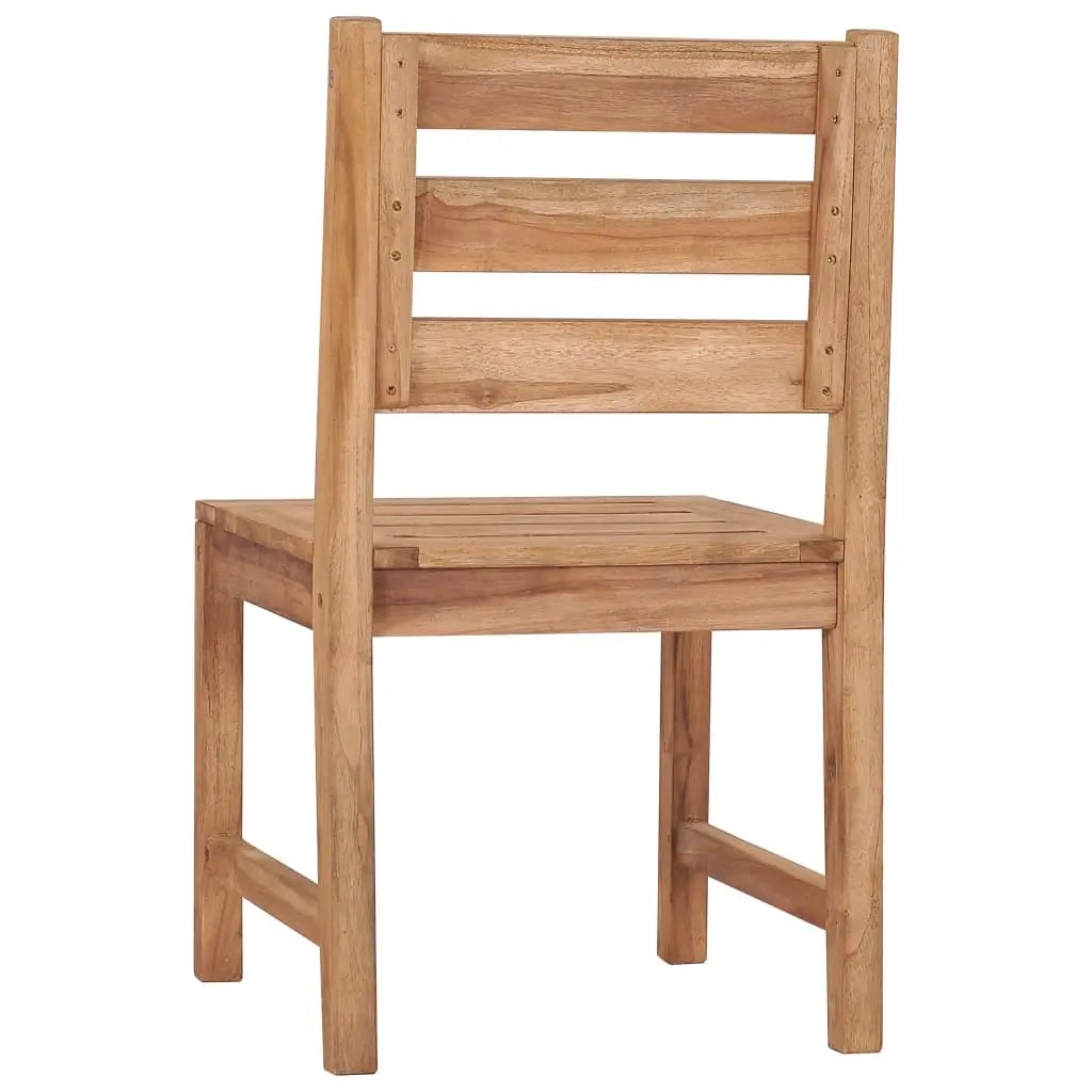 vidaXL Patio Chairs 2 pcs Solid Teak Wood - Outdoor Chairs