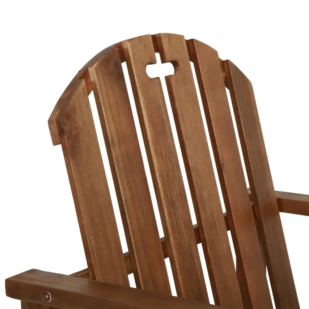 vidaXL Patio Chairs Outdoor Patio Dining Chair with Armrest Solid Wood Acacia