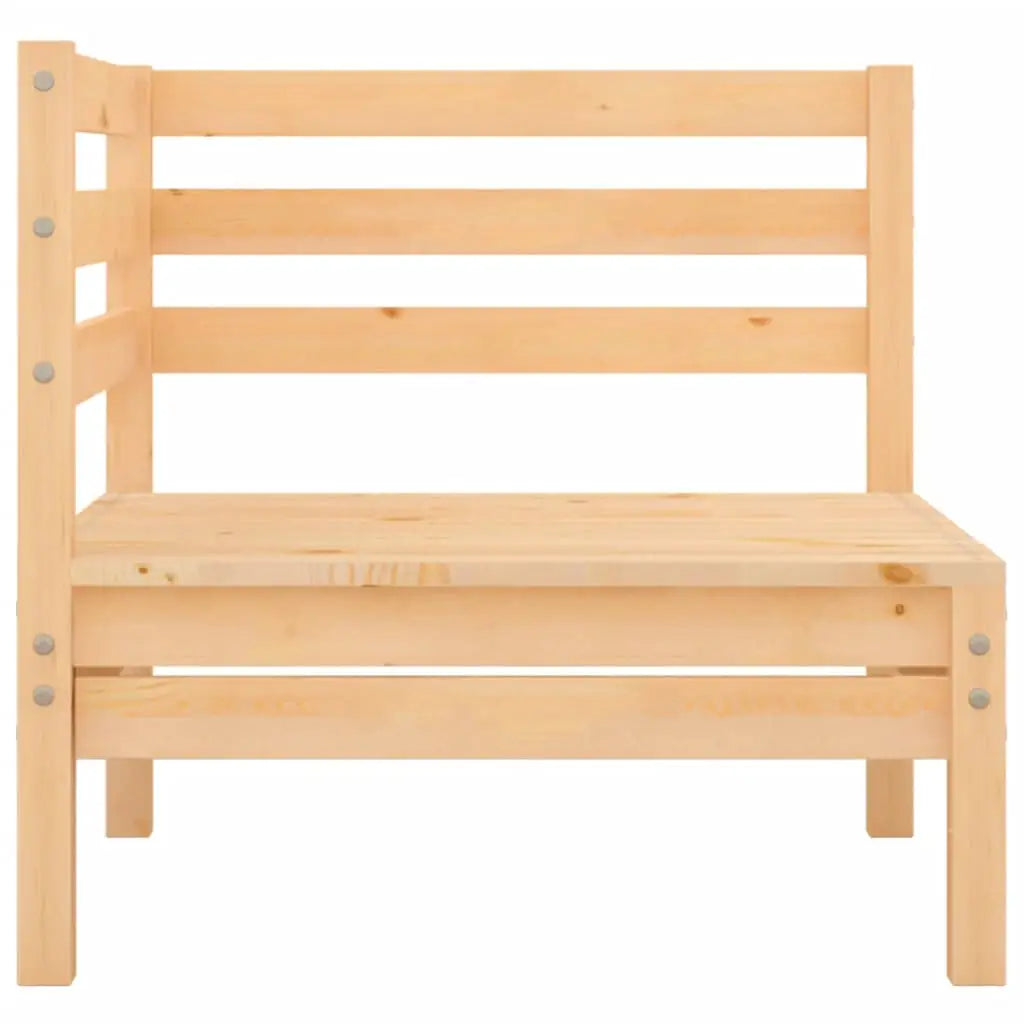 vidaXL Patio Corner Sofa Solid Wood Pine - Outdoor Sofa