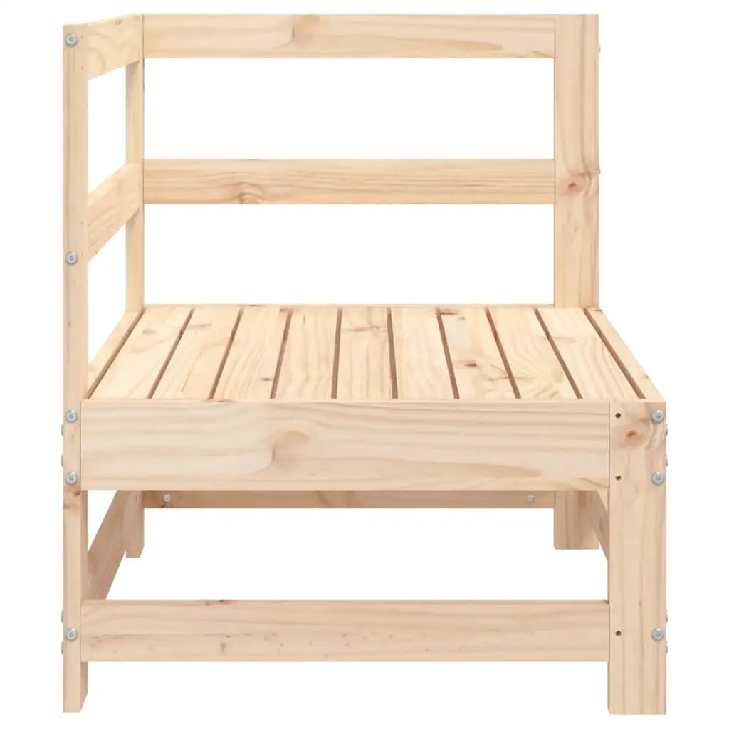 vidaXL Patio Corner Sofa Solid Wood Pine - Sectional Sofa