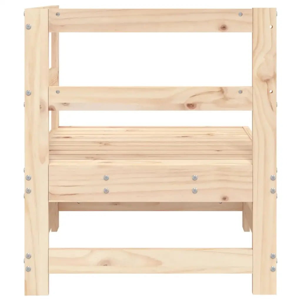 vidaXL Patio Corner Sofa Solid Wood Pine - Sectional Sofa