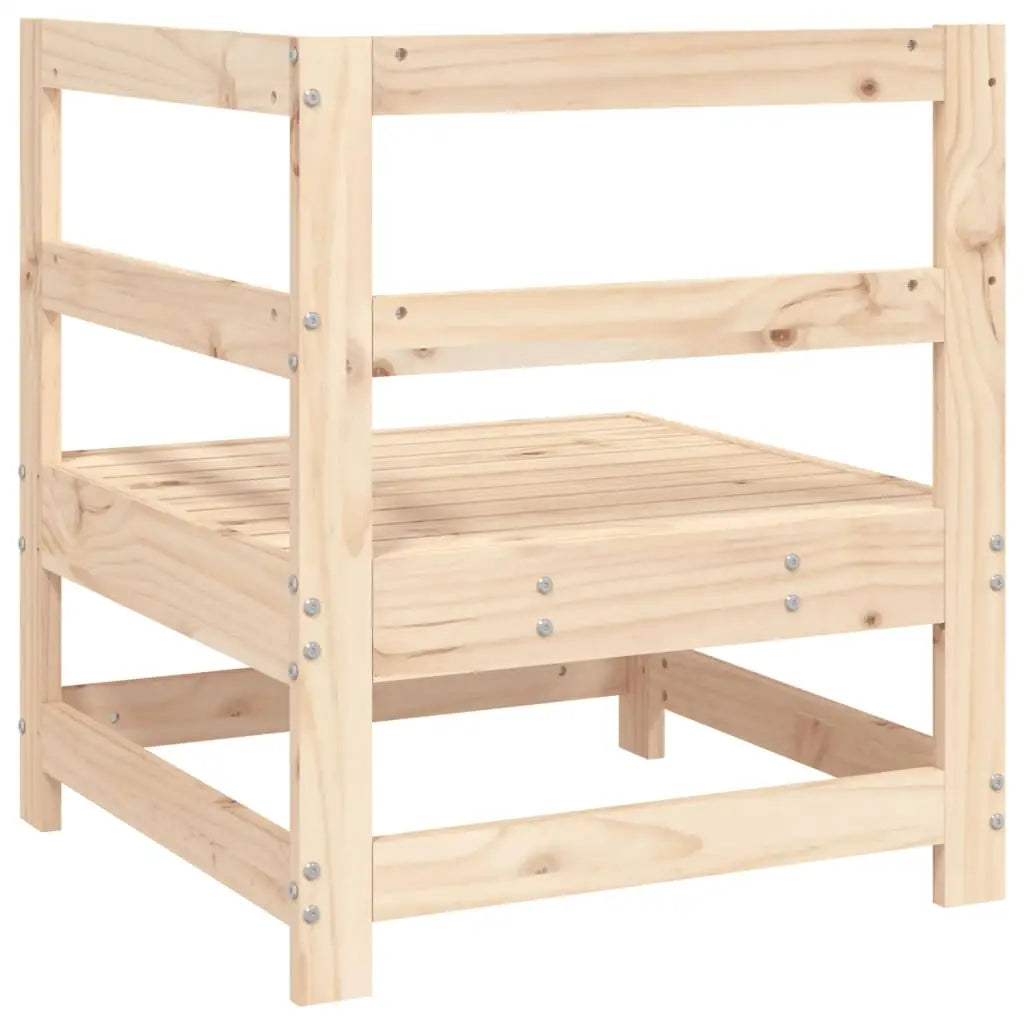 vidaXL Patio Corner Sofa Solid Wood Pine - Sectional Sofa