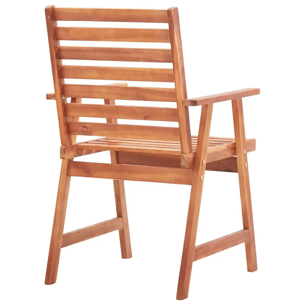 vidaXL Patio Dining Chairs Outdoor Dining Chair for Deck Solid Wood Acacia - Dining Chairs