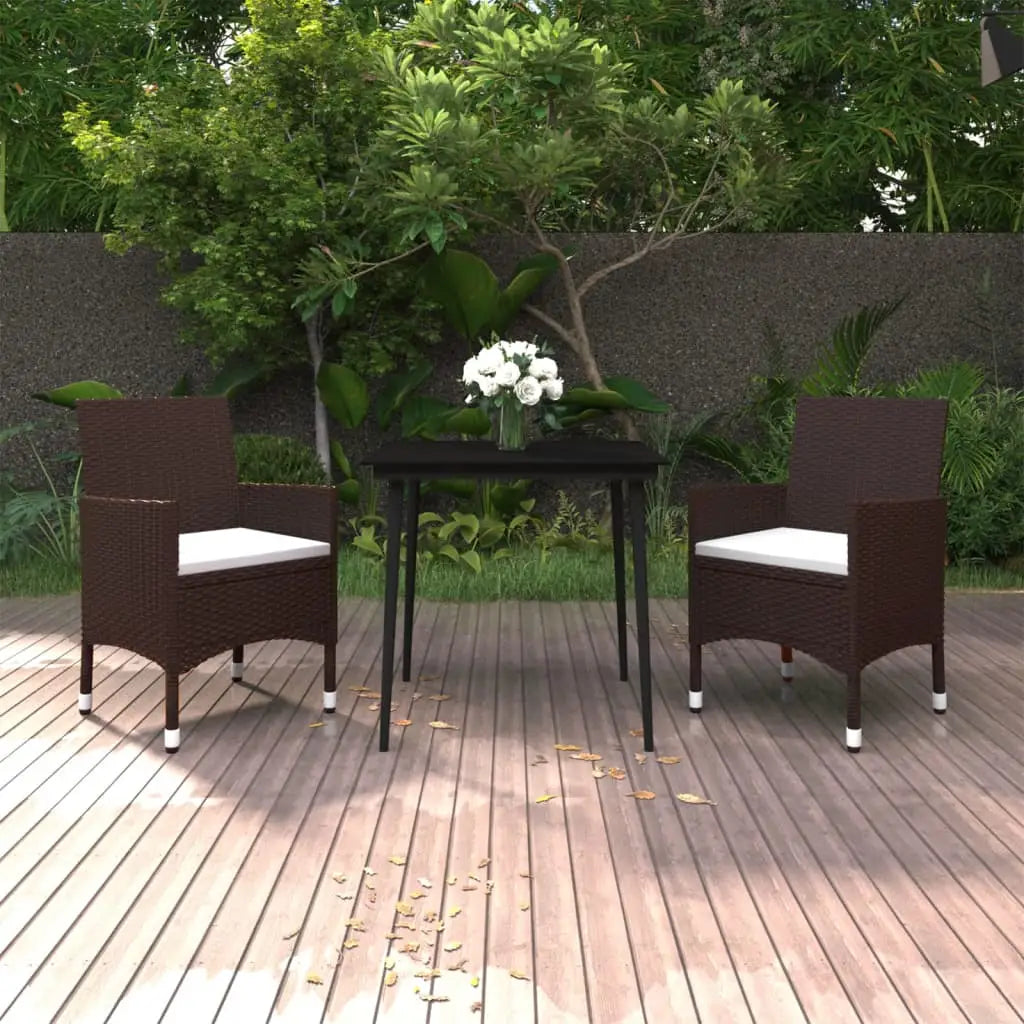 vidaXL Patio Dining Set 3/5/7 Piece Multi Colors 31.5’’/55.1’’ Table Length - Dining Set