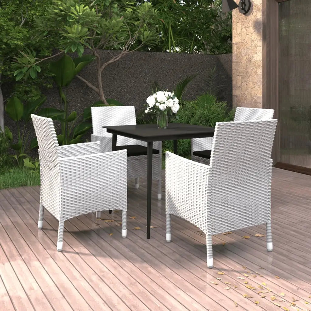 vidaXL Patio Dining Set 3/5/7 Piece Multi Colors 31.5’’/55.1’’ Table Length - Dining Set