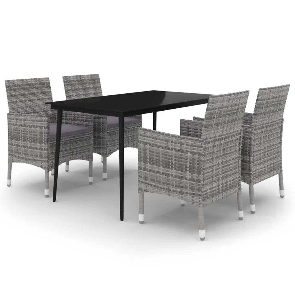 vidaXL Patio Dining Set 3/5/7 Piece Multi Colors 31.5’’/55.1’’ Table Length - Dining Set