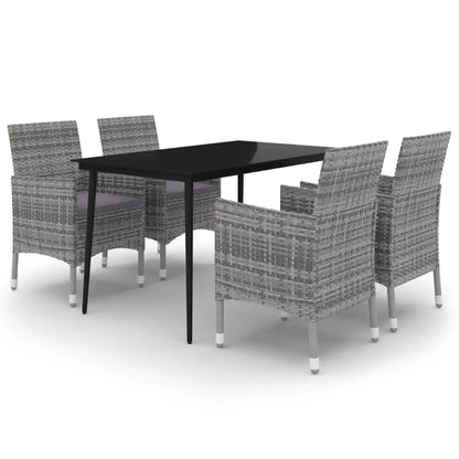 vidaXL Patio Dining Set 3/5/7 Piece Multi Colors 31.5’’/55.1’’ Table Length - Dining Set