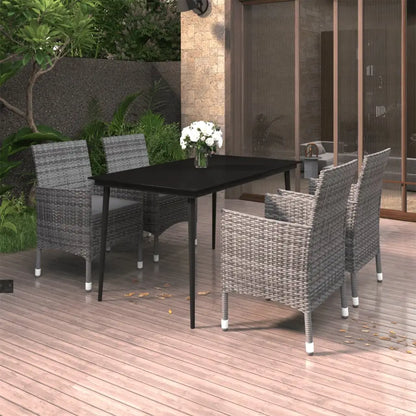 vidaXL Patio Dining Set 3/5/7 Piece Multi Colors 31.5’’/55.1’’ Table Length - Dining Set
