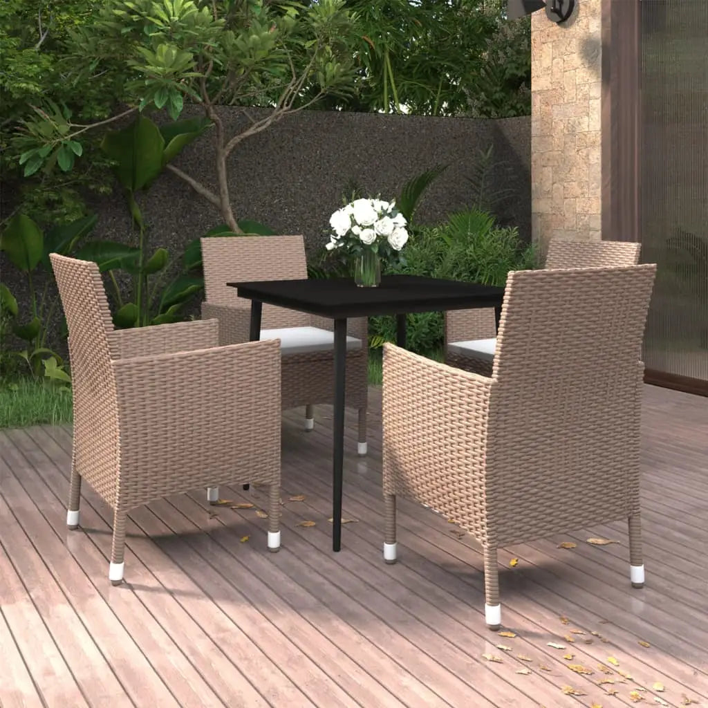 vidaXL Patio Dining Set 3/5/7 Piece Multi Colors 31.5’’/55.1’’ Table Length - Dining Set