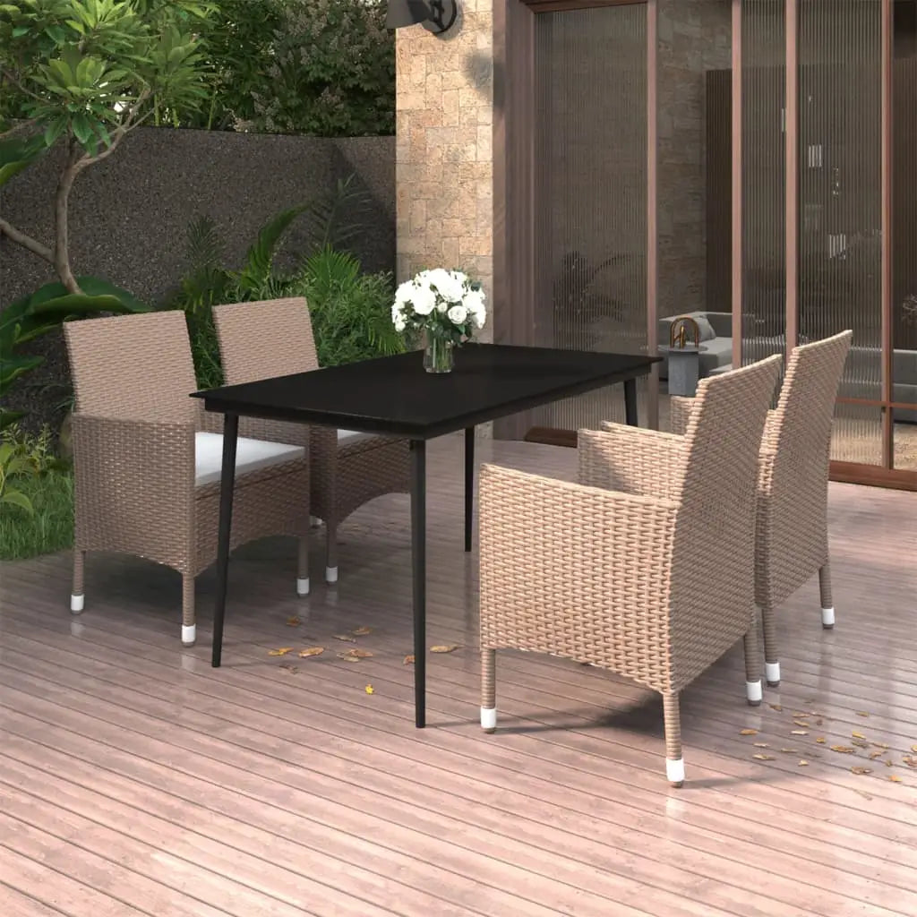vidaXL Patio Dining Set 3/5/7 Piece Multi Colors 31.5’’/55.1’’ Table Length - Dining Set