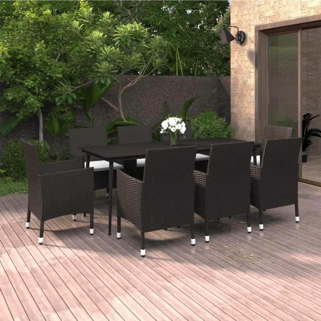vidaXL Patio Dining Set 3/5/7 Piece Multi Colors 31.5’’/55.1’’ Table Length - Dining Set