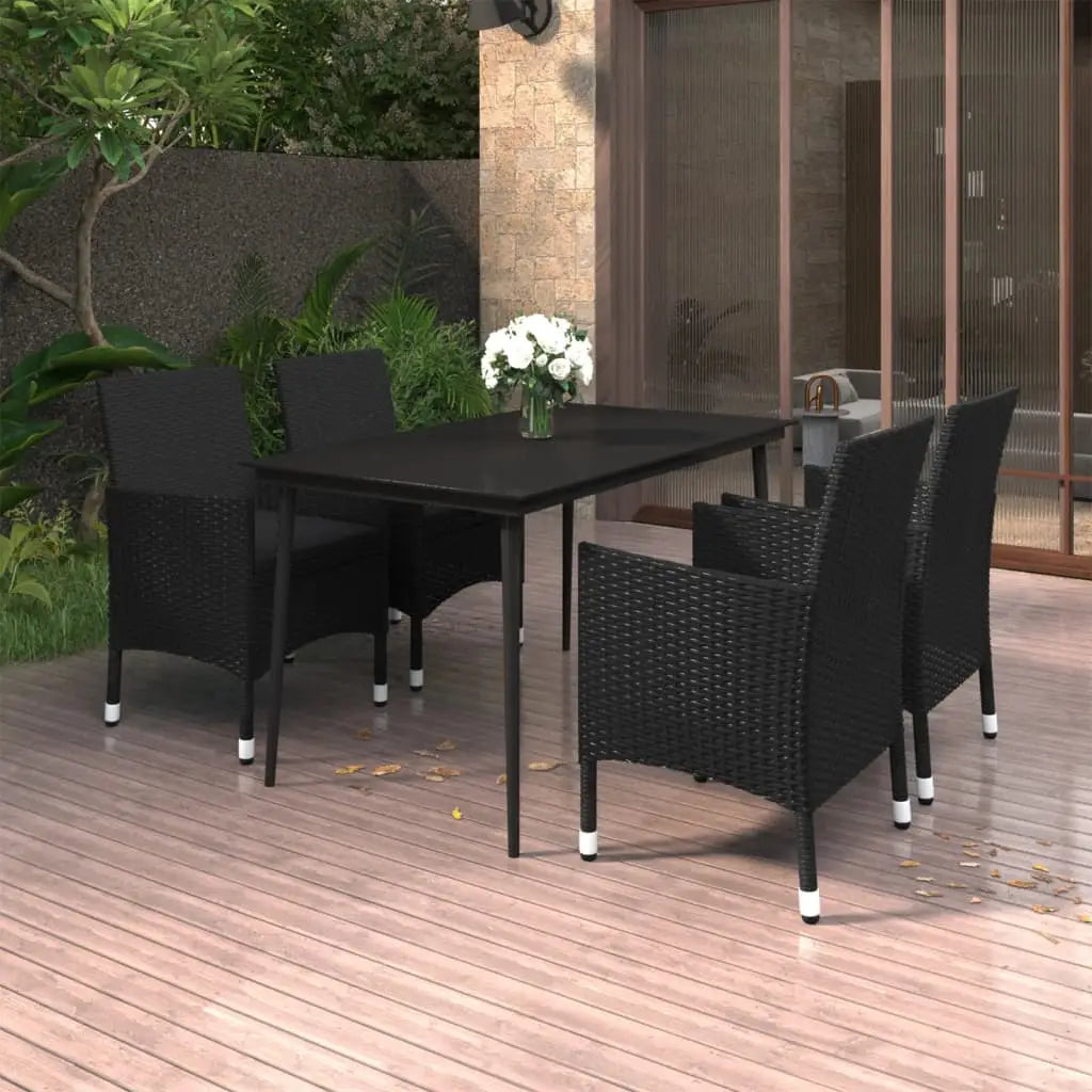 vidaXL Patio Dining Set 3/5/7 Piece Multi Colors 31.5’’/55.1’’ Table Length - Dining Set