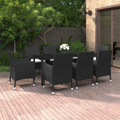 vidaXL Patio Dining Set 3/5/7 Piece Multi Colors 31.5’’/55.1’’ Table Length - Dining Set