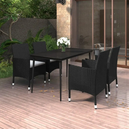 vidaXL Patio Dining Set 3/5/7 Piece Multi Colors 31.5’’/55.1’’ Table Length - Dining Set