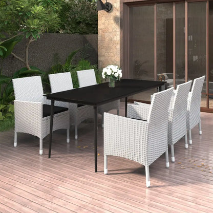 vidaXL Patio Dining Set 3/5/7 Piece Multi Colors 31.5’’/55.1’’ Table Length - Dining Set