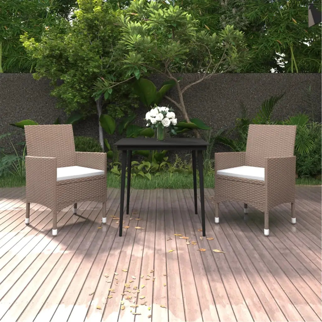 vidaXL Patio Dining Set 3/5/7 Piece Multi Colors 31.5’’/55.1’’ Table Length - Dining Set
