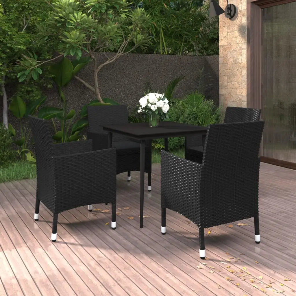 vidaXL Patio Dining Set 3/5/7 Piece Multi Colors 31.5’’/55.1’’ Table Length - Dining Set