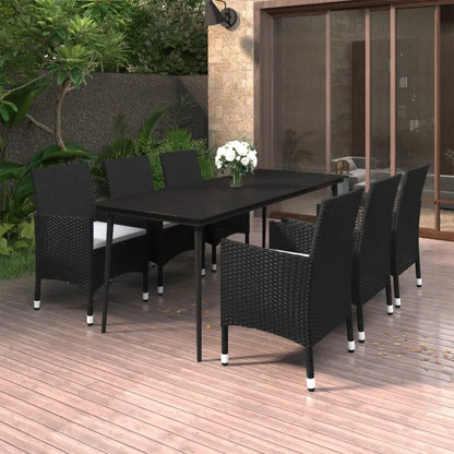 vidaXL Patio Dining Set 3/5/7 Piece Multi Colors 31.5’’/55.1’’ Table Length - Dining Set