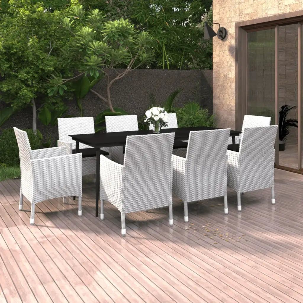 vidaXL Patio Dining Set 3/5/7 Piece Multi Colors 31.5’’/55.1’’ Table Length - Dining Set