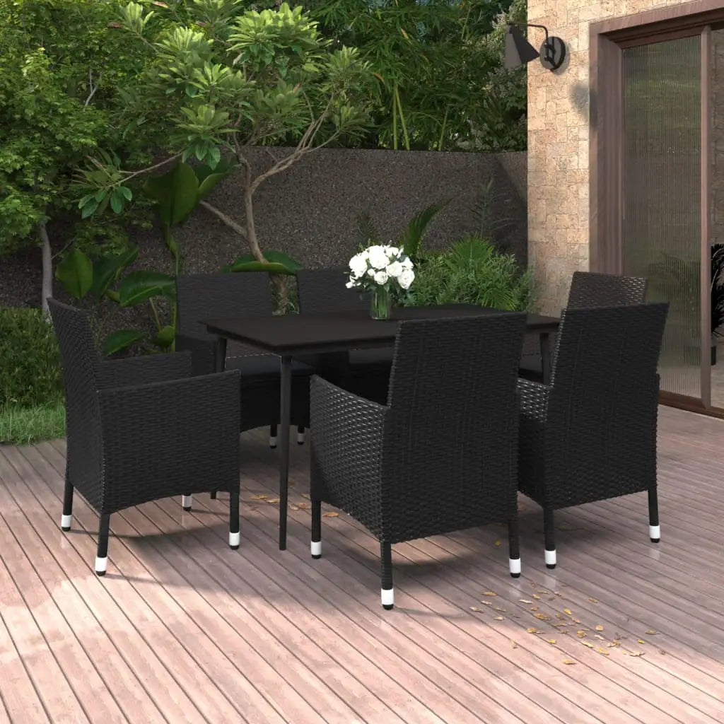 vidaXL Patio Dining Set 3/5/7 Piece Multi Colors 31.5’’/55.1’’ Table Length - Dining Set