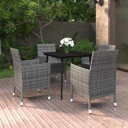 vidaXL Patio Dining Set 3/5/7 Piece Multi Colors 31.5’’/55.1’’ Table Length - Dining Set