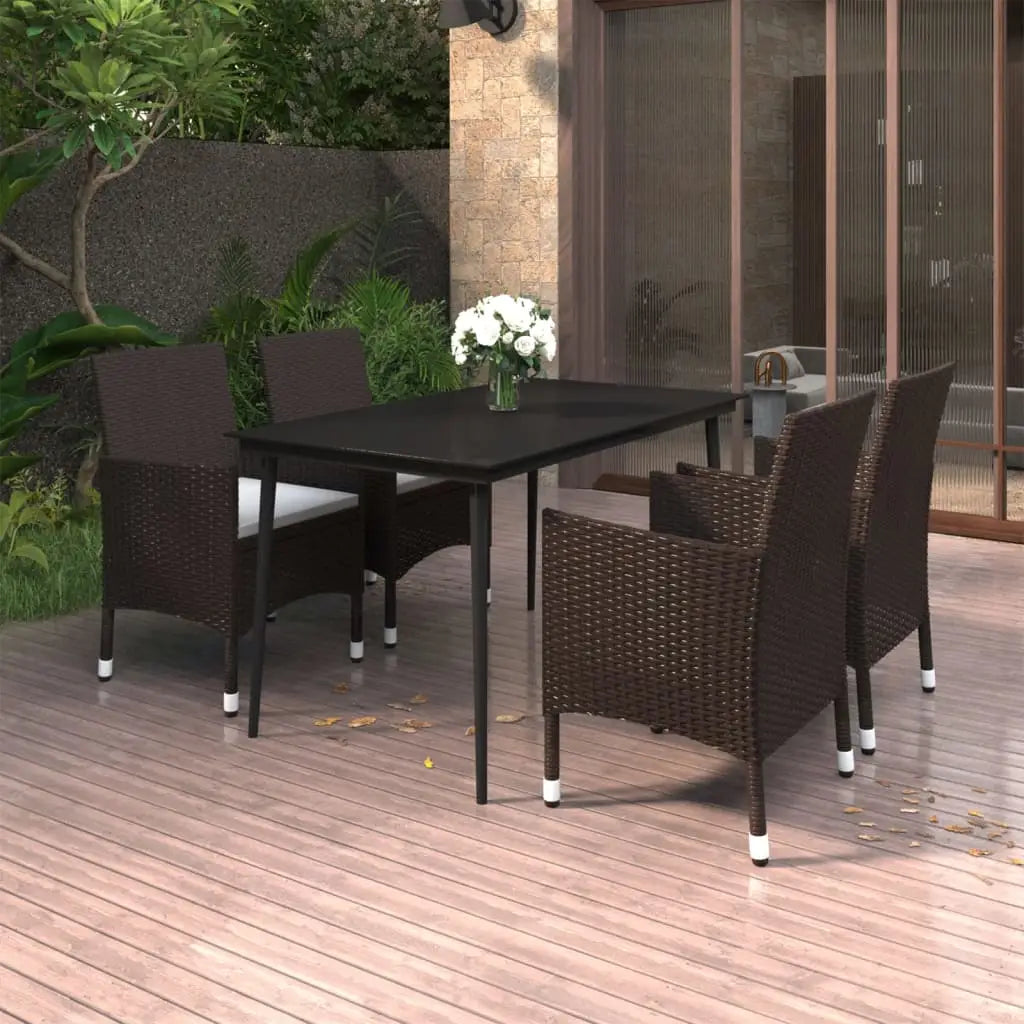 vidaXL Patio Dining Set 3/5/7 Piece Multi Colors 31.5’’/55.1’’ Table Length - Dining Set