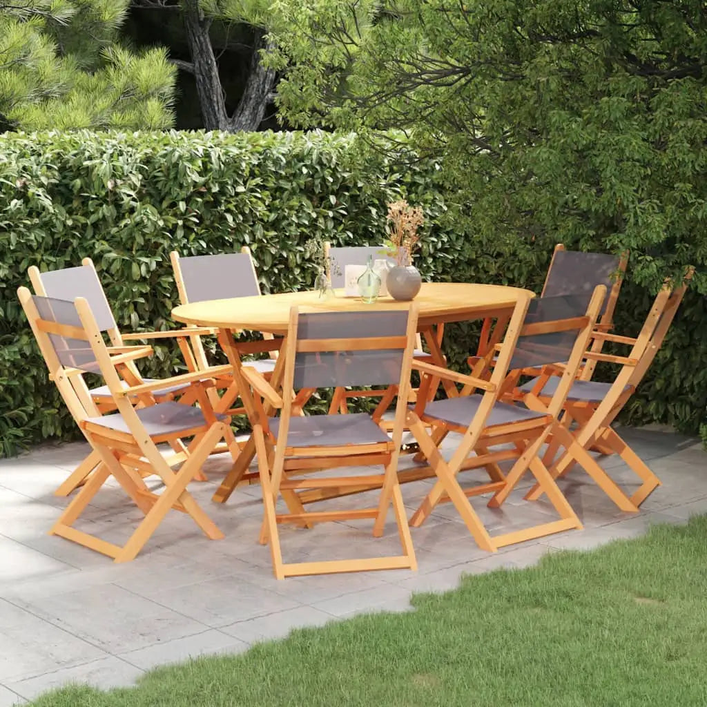 vidaXL Patio Dining Set Outdoor Dining Set Chair with Cushions for Garden - Dining Set